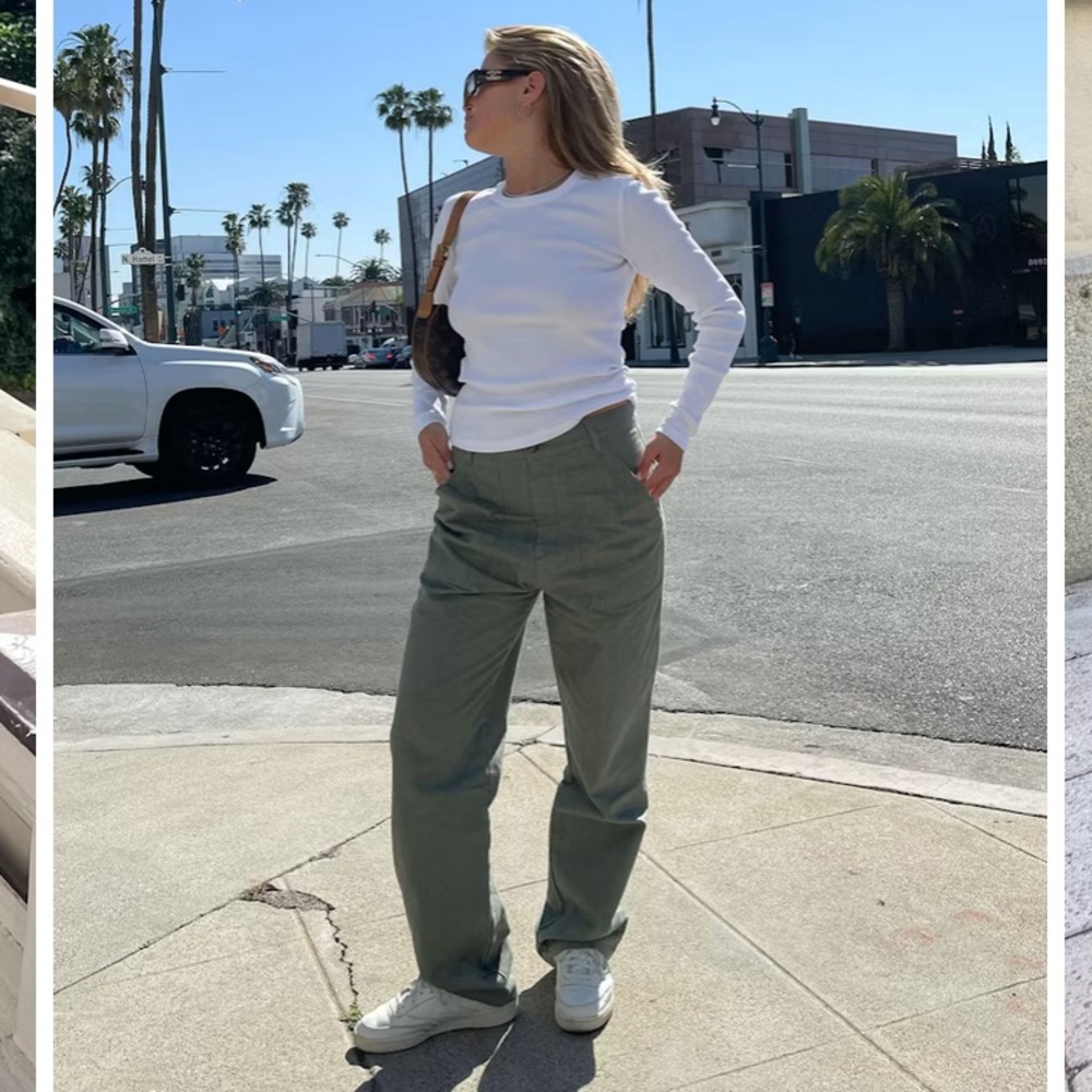 Djerf Avenue Go To Pants Green